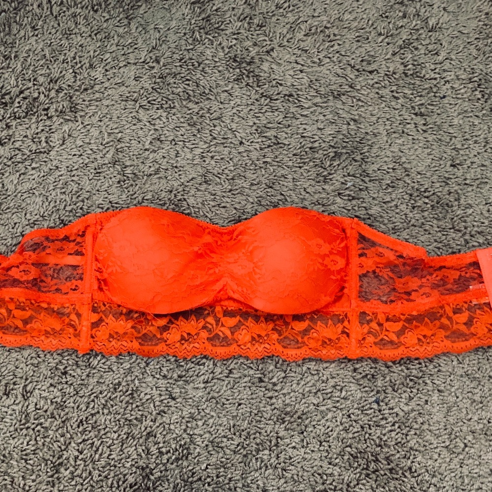 Orange Lacy bralette